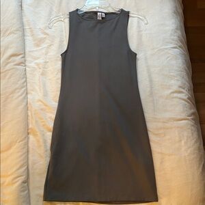 & Other Stories Dark Grey Mini Dress